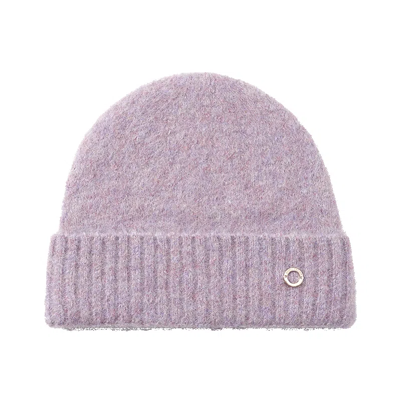 玖慕 针织帽子女秋冬百搭加厚保暖护耳骑车妈妈老人毛线冷帽 羊驼毛 绒线帽 女款