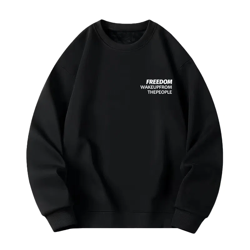 莫代尔 休闲时尚潮流简约字母舒适亲肤连帽长袖打底衣 男女同款