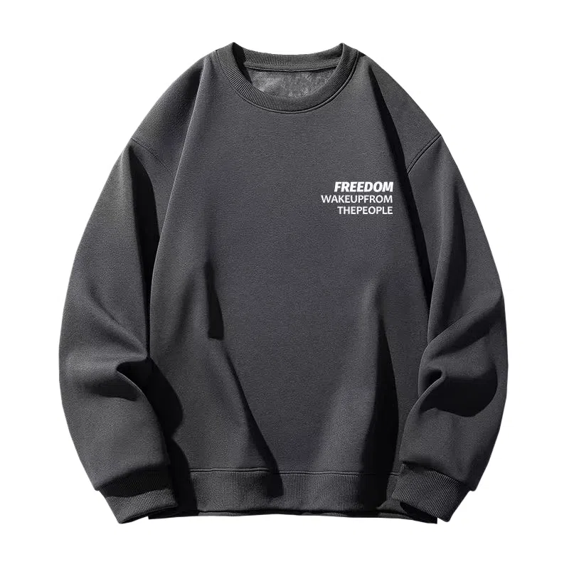 莫代尔 休闲时尚潮流简约字母舒适亲肤连帽长袖打底衣 男女同款