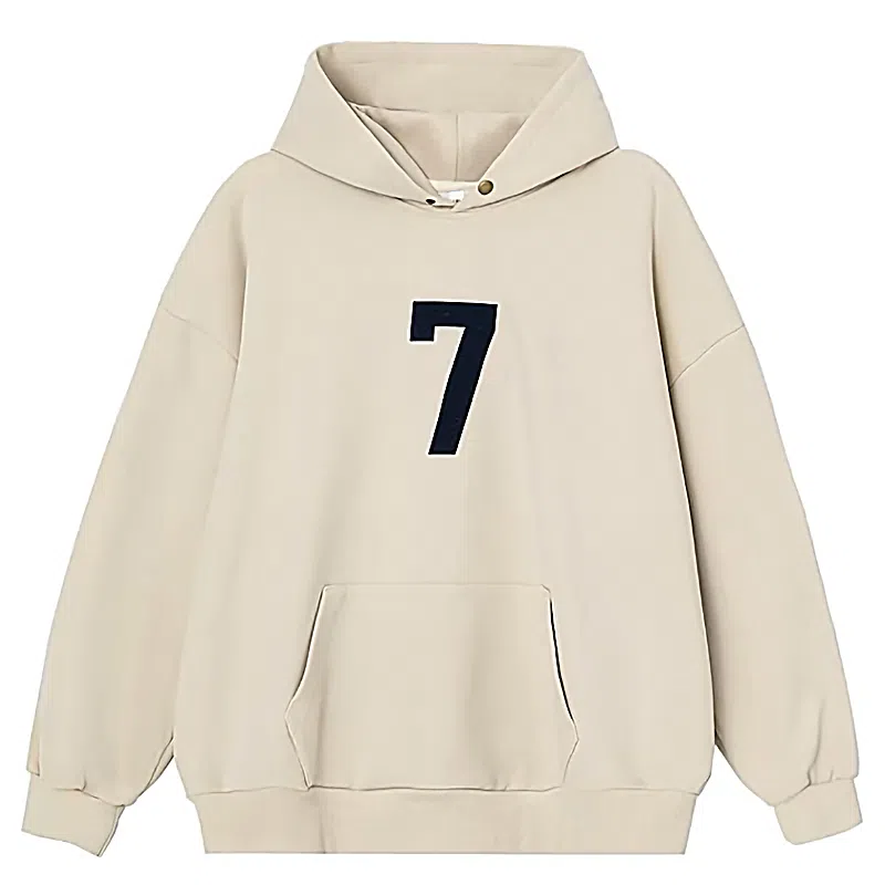 莫代尔 休闲时尚潮流舒适亲肤长袖打底衣 男女同款 杏色