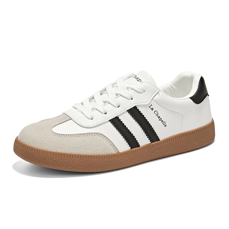 拉夏贝尔 合成革 时尚舒适 简约百搭 防滑耐磨 低帮 板鞋 女款