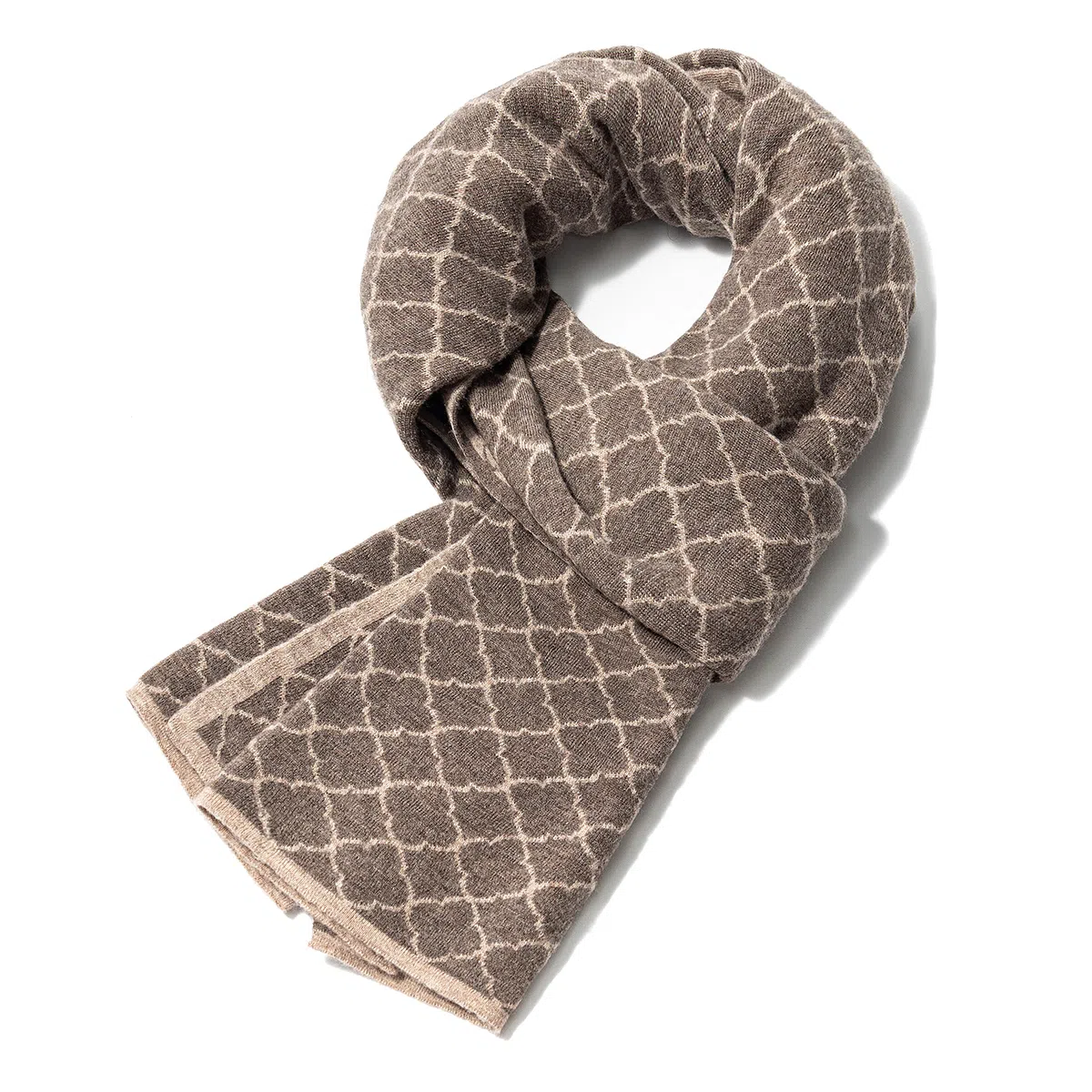 上海故事 青春洋气加厚暖暖高档送礼针织保暖披肩软糯长围脖 绵羊毛 绒线围巾 男女同款情侣款