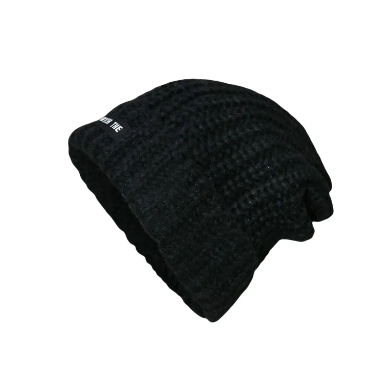 北极绒 大头围毛线冬季显脸小针织 聚酯纤维 绒线帽 男女同款情侣款