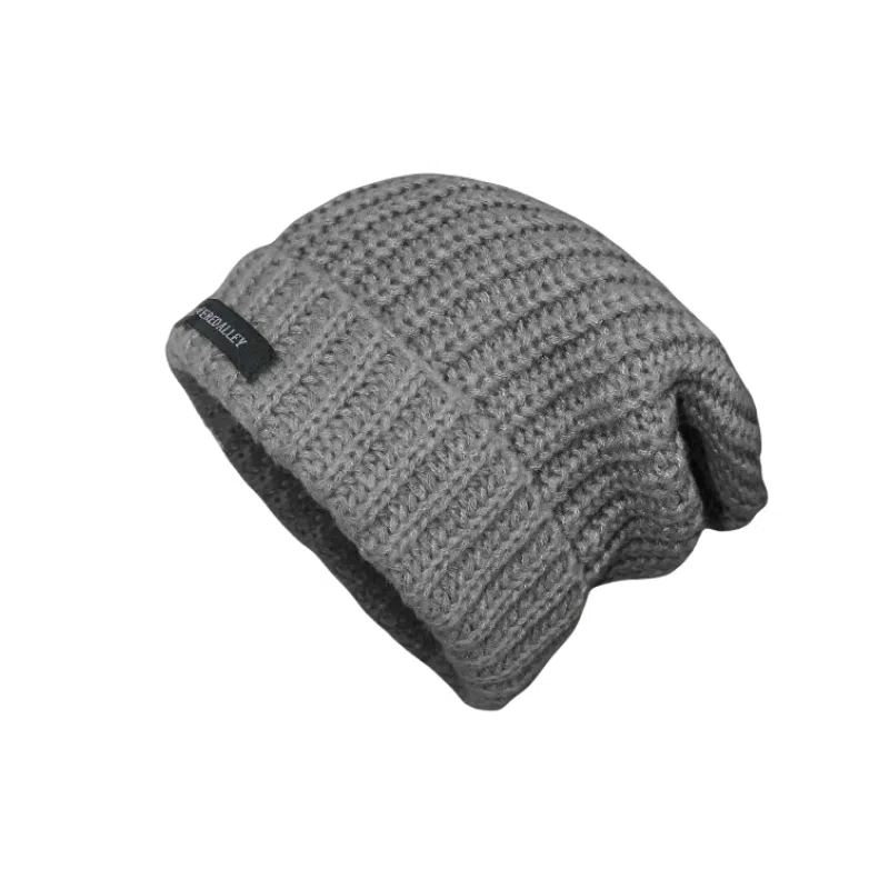 北极绒 秋冬新款时尚百搭大头围毛线显脸小保暖针织 聚酯纤维 绒线帽 男女同款情侣款