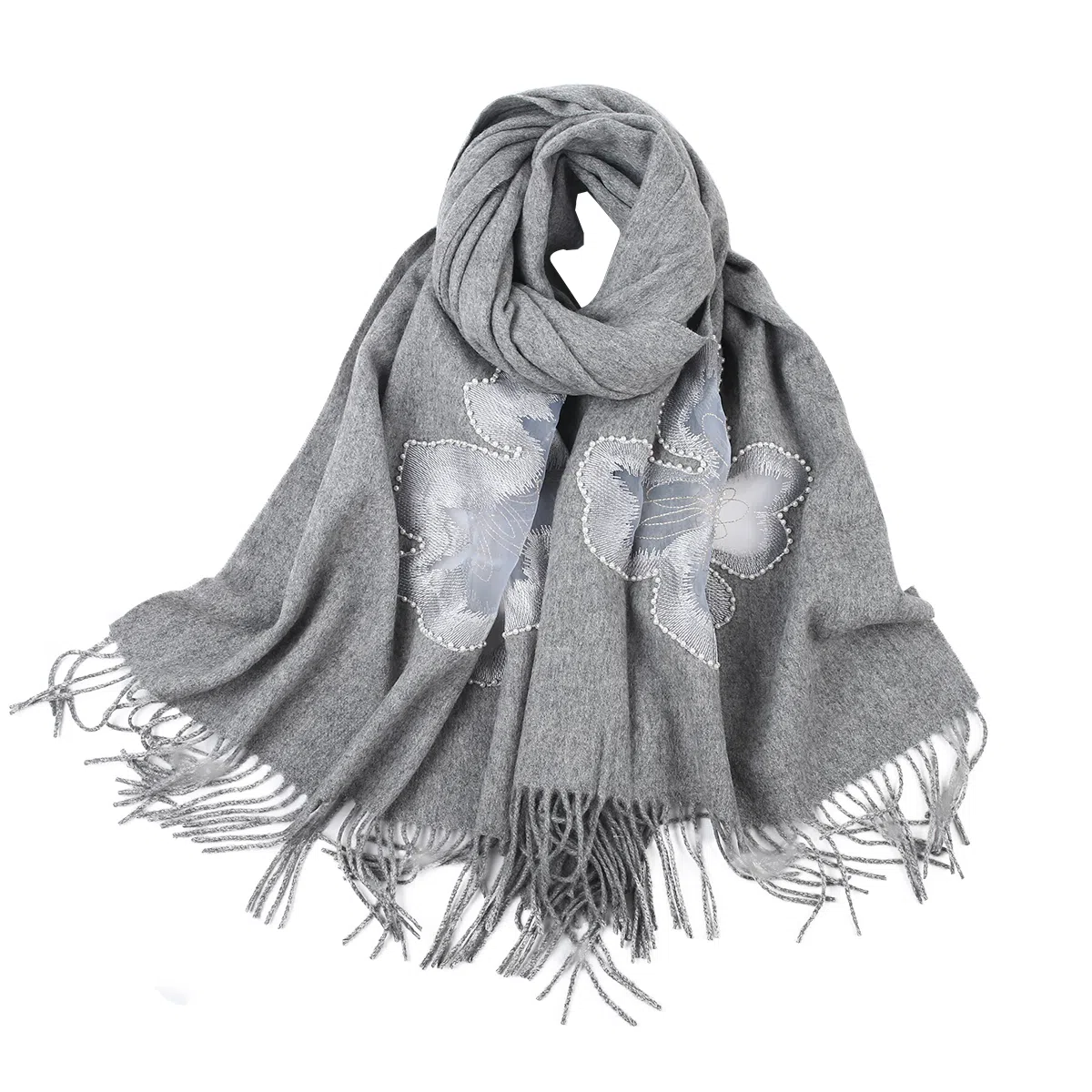 上海故事   手感软糯纯羊毛披肩  绵羊毛围巾围脖   女款