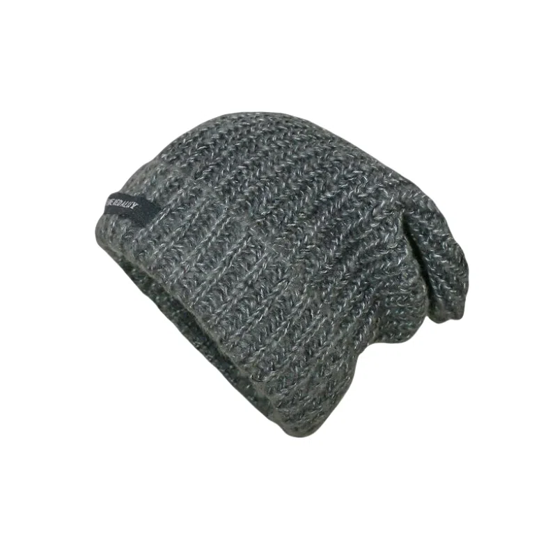 北极绒 秋冬新款时尚百搭大头围毛线显脸小保暖针织 聚酯纤维 绒线帽 男女同款情侣款