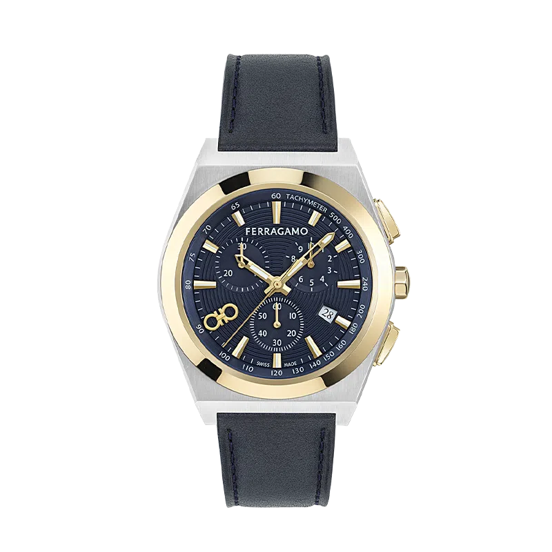Ferragamo Quartz 42 Blue Dial