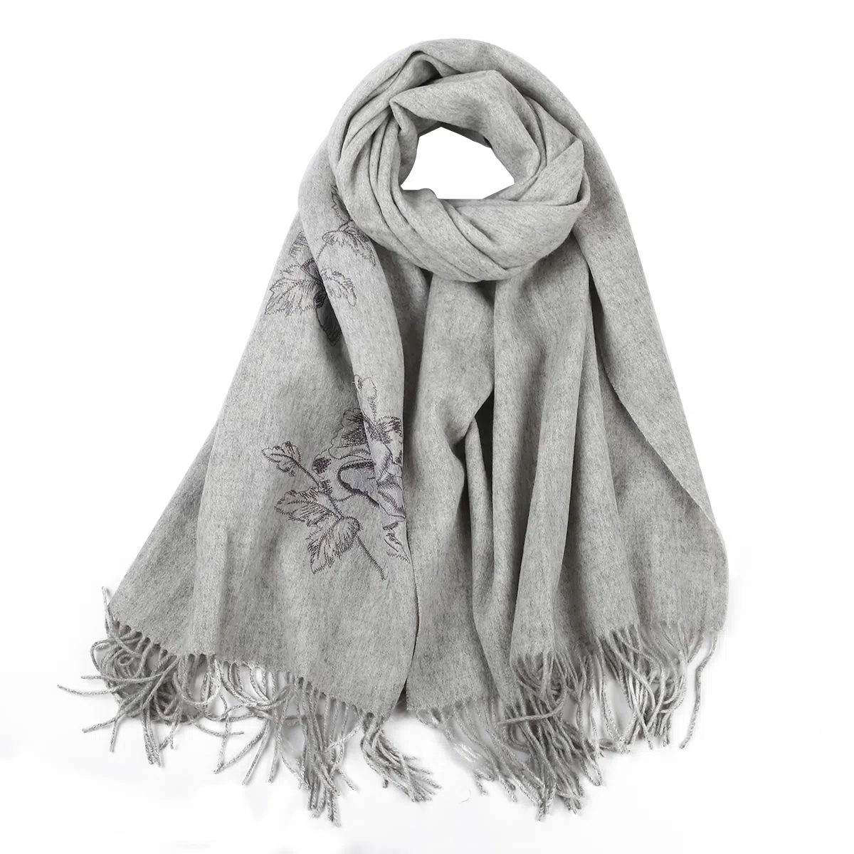 上海故事   手感软糯纯羊毛披肩  绵羊毛围巾围脖   女款