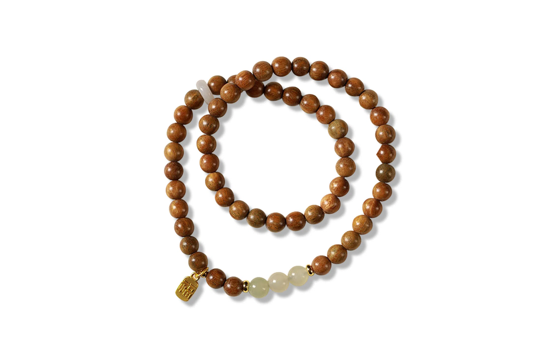 金瑞邦 复古 小众设计 新中式国潮 文玩 叠戴 转运来财 平步青云 步步高升 精准桃花 金丝檀木 木作手串 男女同款情侣款