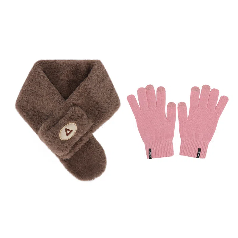 匹克 冬季保暖加厚防寒针织触屏防风骑行 腈纶 绒线手套 男女同款情侣款