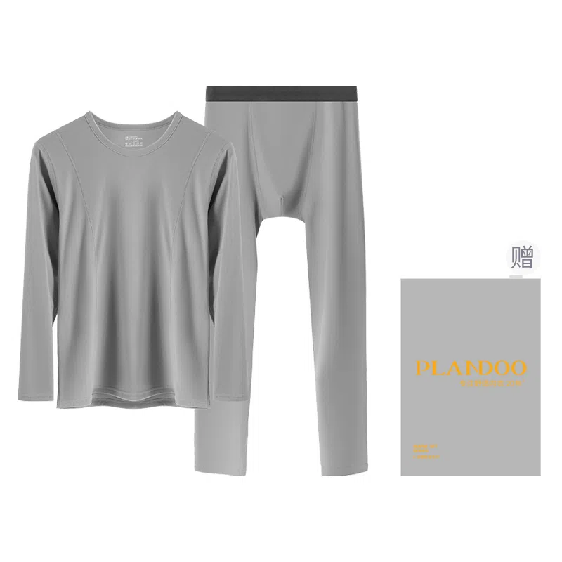 帕兰朵 德绒恒温发热防寒加厚打底保暖套装 男款 礼盒装