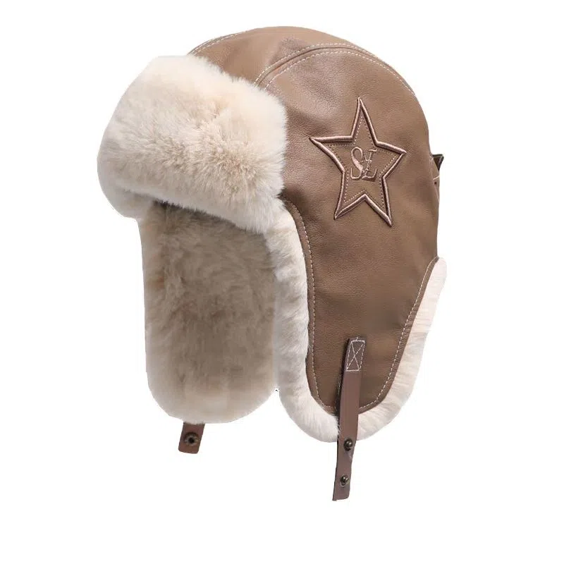 木林森 秋冬季加厚保暖毛绒护耳户外骑车滑雪防风防寒 涤纶 绒线帽 男女同款情侣款