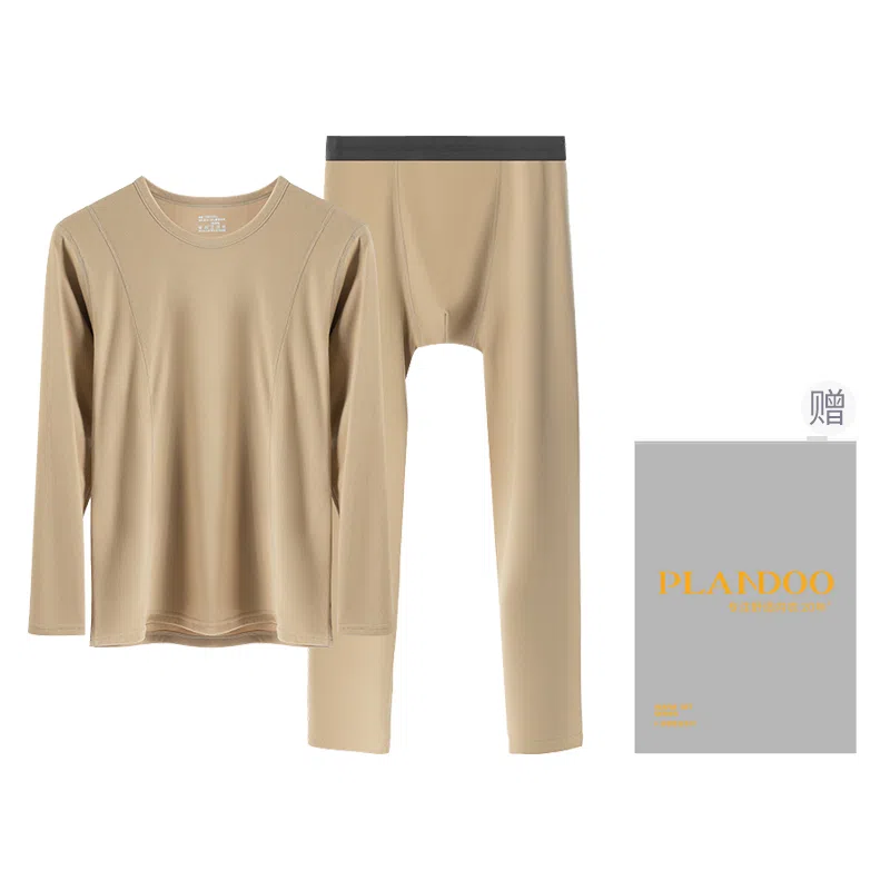 帕兰朵 德绒恒温发热防寒加厚打底保暖套装 男款 礼盒装
