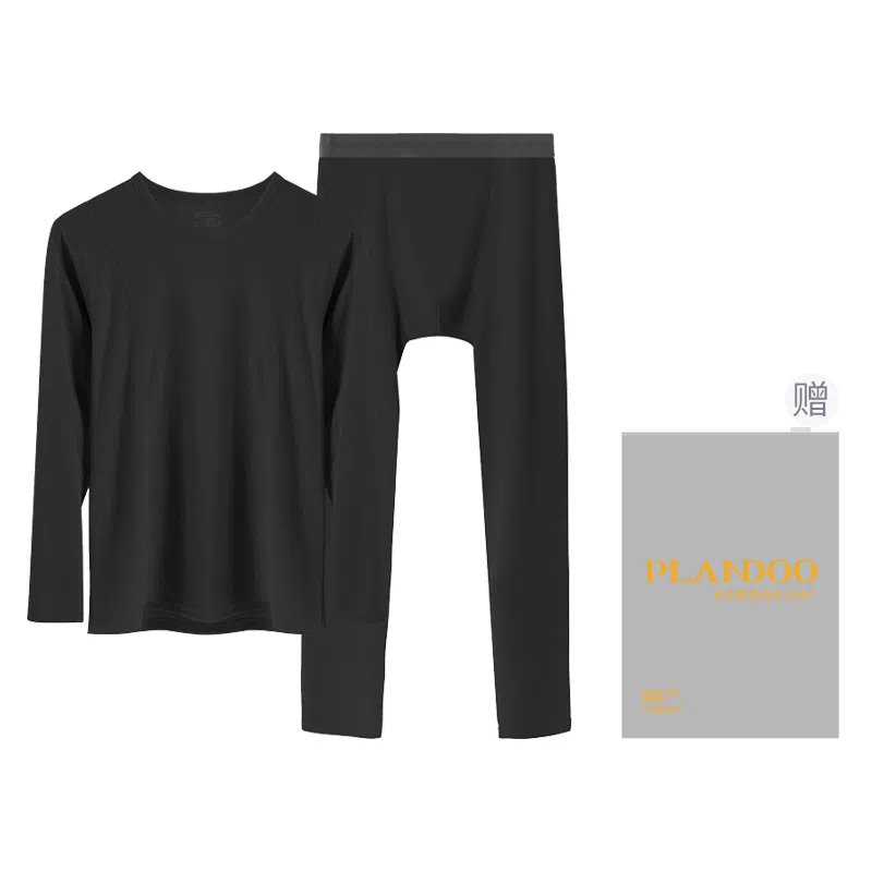 帕兰朵 德绒恒温发热防寒加厚打底保暖套装 男款 礼盒装