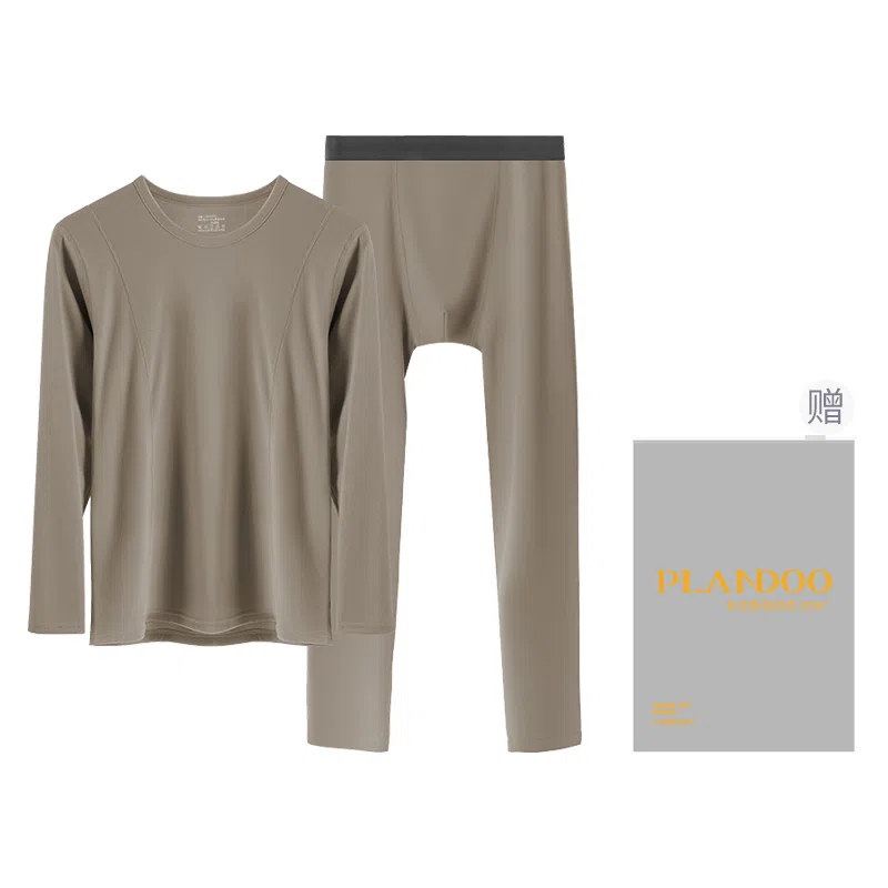 帕兰朵 德绒恒温发热防寒加厚打底保暖套装 男款 礼盒装