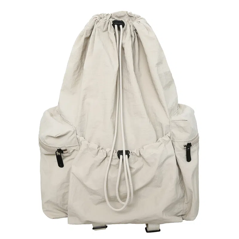 垣途者 休闲运动学生 尼龙 双肩包 男女同款情侣款 白色