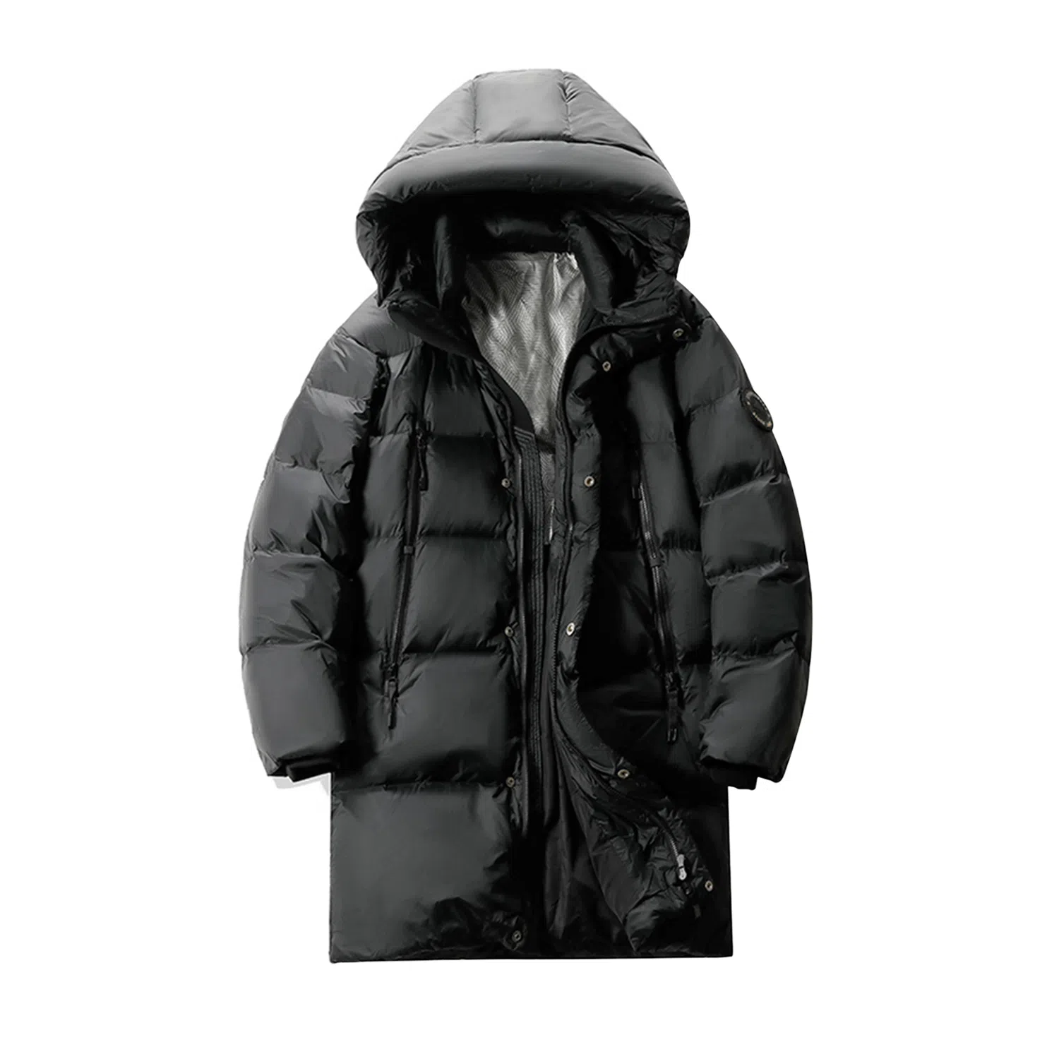 鸭鸭 韩系基础款学院小清新小众设计感宽松加厚保暖防风羽绒服 男女同款