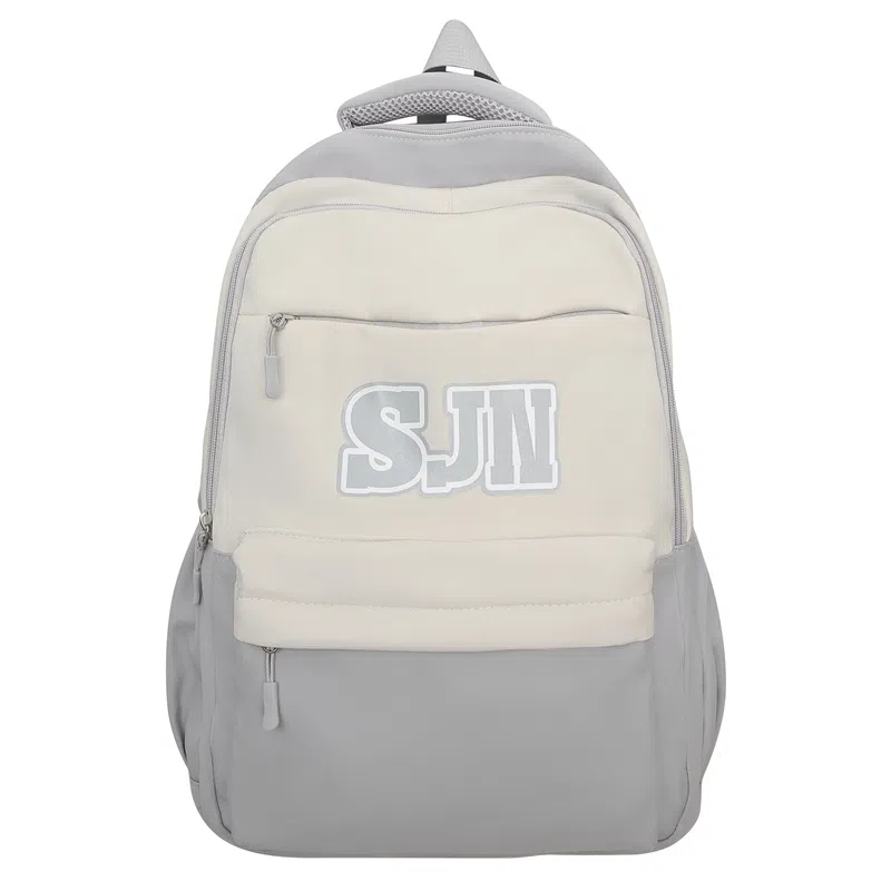 醇龙 高中潮流高颜值中小学生 尼龙 双肩包 男女同款情侣款 黑色/绿色/蓝色/灰色/红色