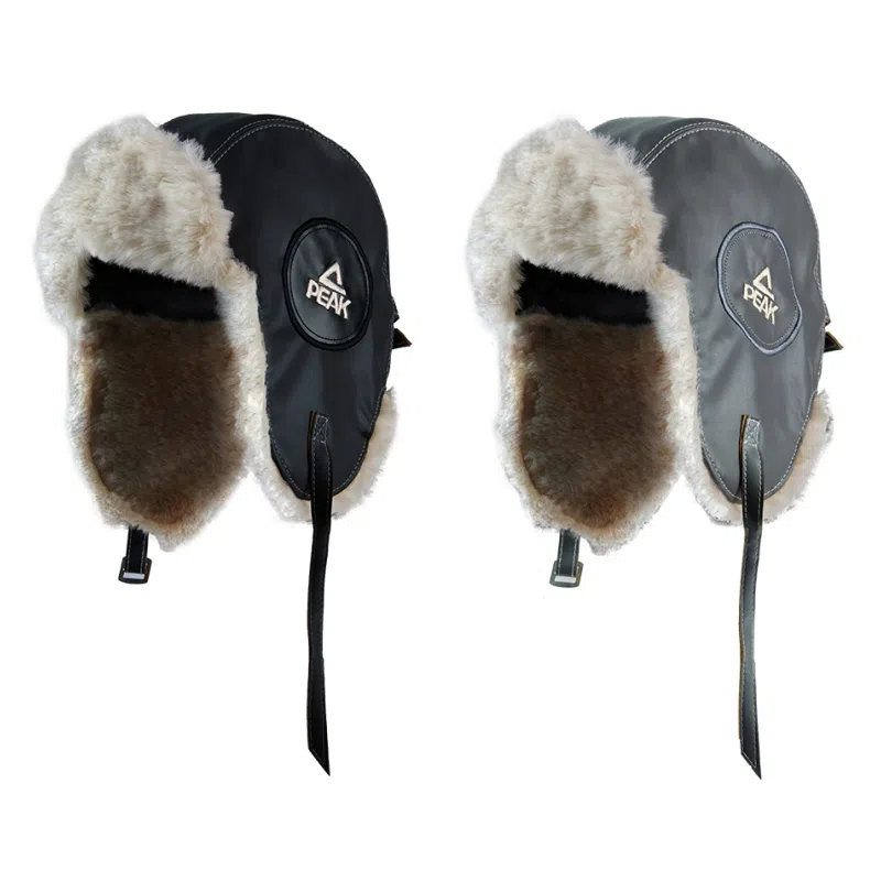 匹克 冬季加绒加厚防风保暖护耳防冻防寒骑行机车 聚酯纤维 雷锋帽 男女同款情侣款