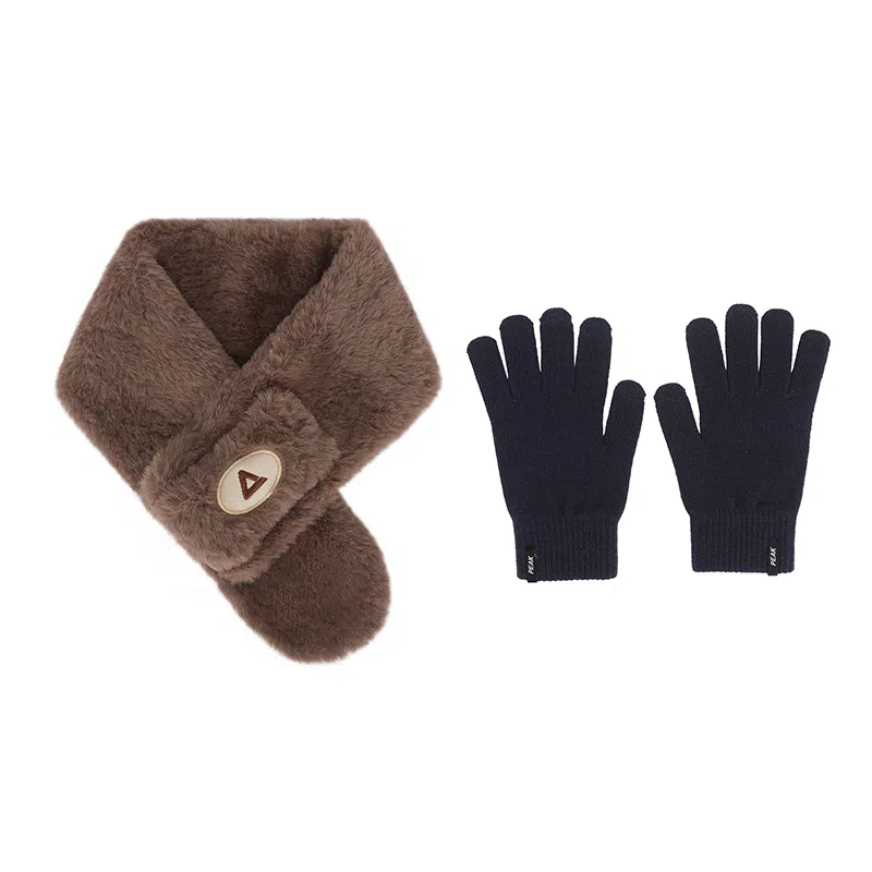 匹克 冬季保暖加厚防寒针织触屏防风骑行 腈纶 绒线手套 男女同款情侣款