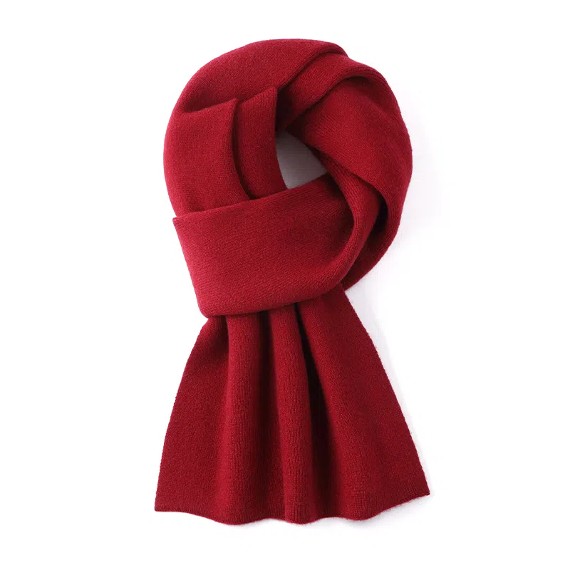 高档 玖纪 秋冬新款保暖 羊绒 羊毛 绒线围巾 男款 黑色/酒红色/米色/浅灰色/深灰色