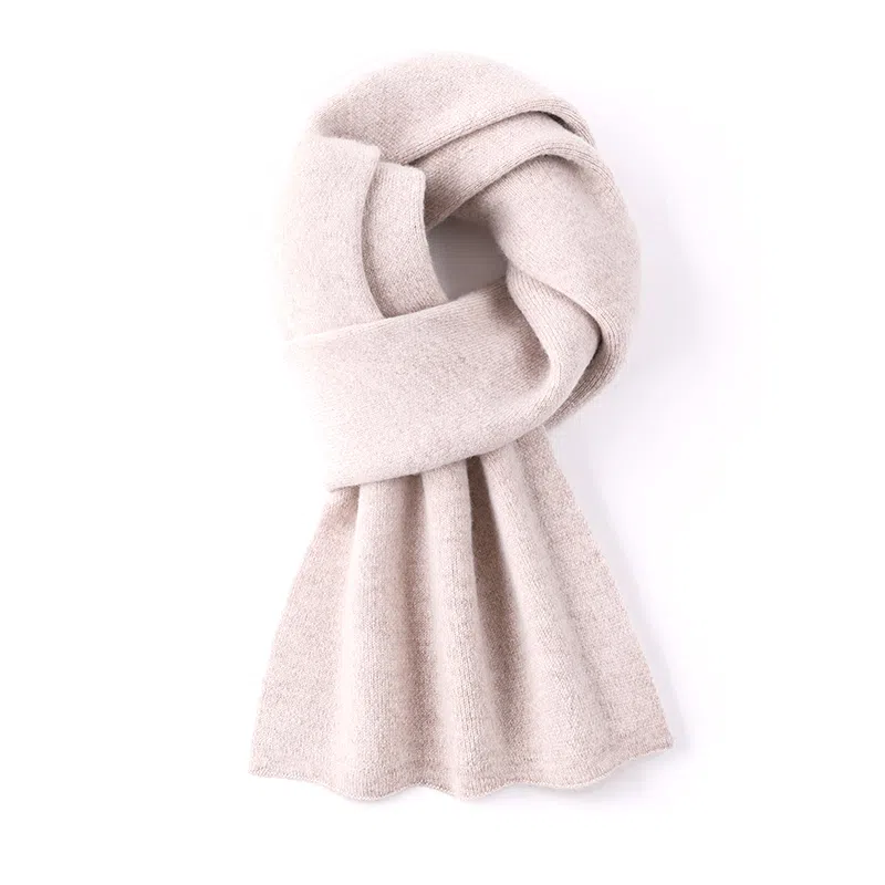 高档 玖纪 秋冬新款保暖 羊绒 羊毛 绒线围巾 男款 黑色/酒红色/米色/浅灰色/深灰色