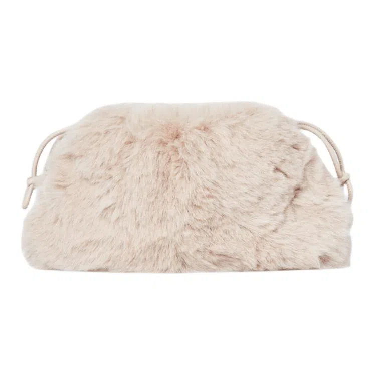 COS Drawstring Clutch Light Pink
