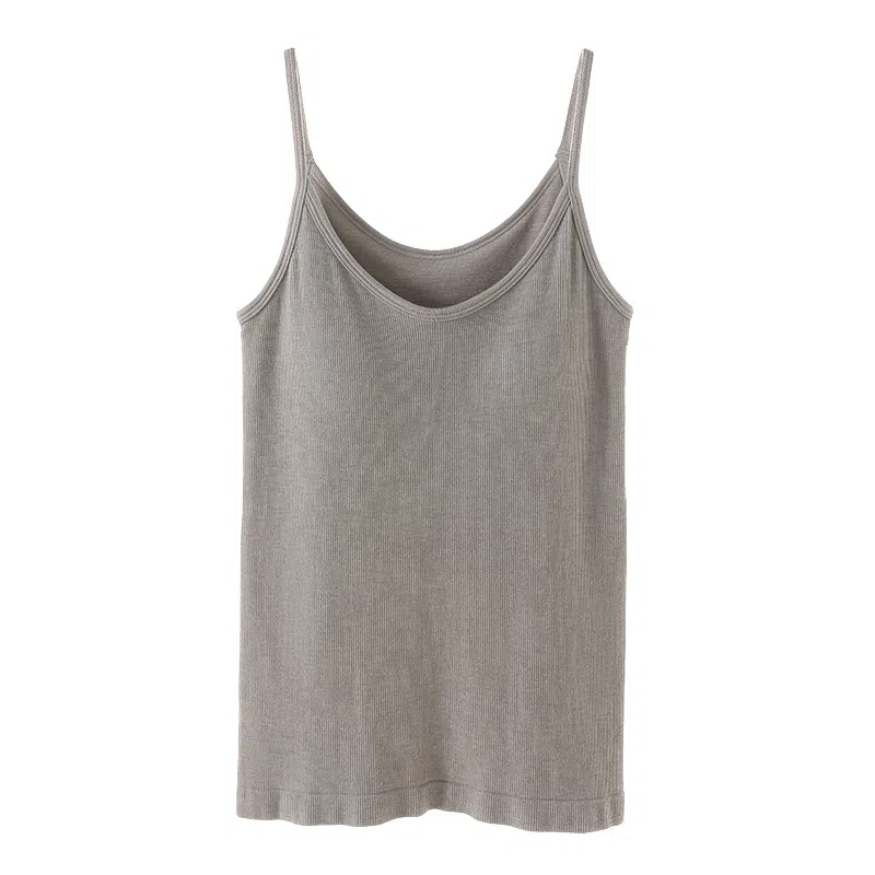 内在密码 羊绒带胸垫纯色内搭保暖上装 女款