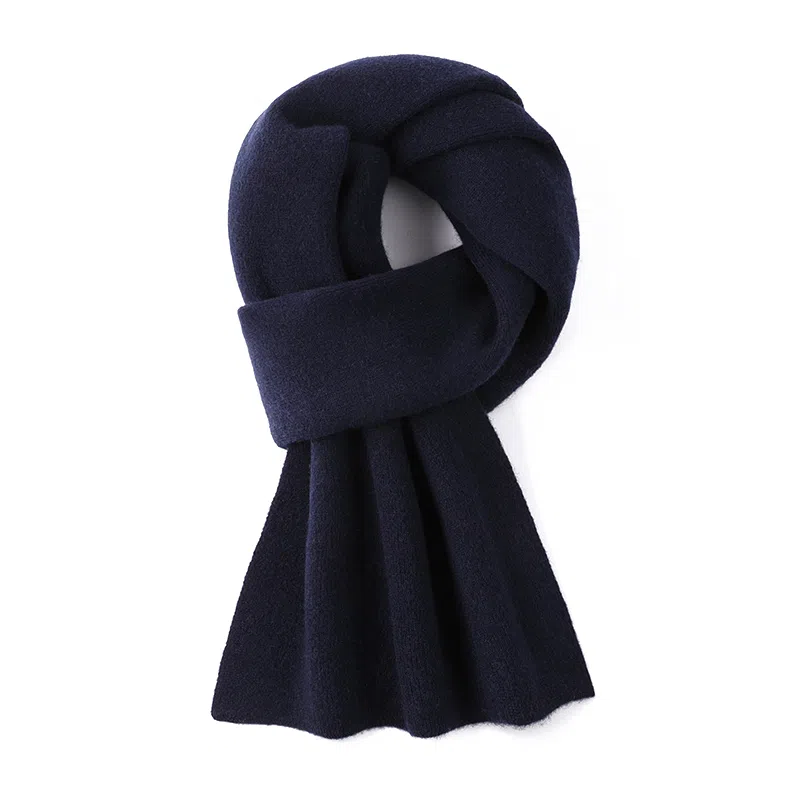 高档 玖纪 秋冬新款保暖 羊绒 羊毛 绒线围巾 男款 黑色/酒红色/米色/浅灰色/深灰色