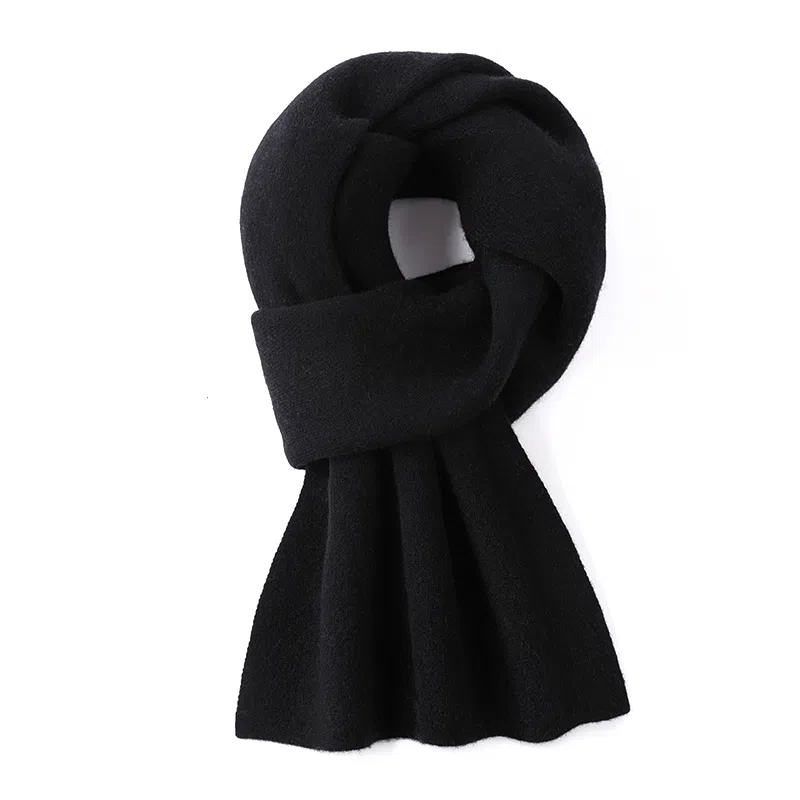 高档 玖纪 秋冬新款保暖 羊绒 羊毛 绒线围巾 男款 黑色/酒红色/米色/浅灰色/深灰色