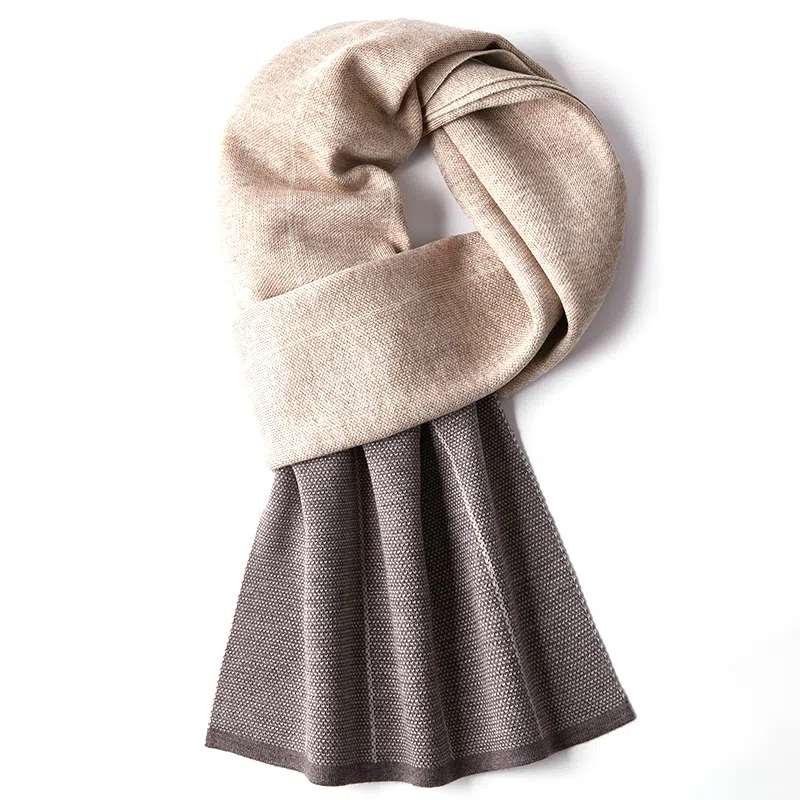 啄木鸟 含羊毛格子款加厚保暖高档 绒线围巾 男款