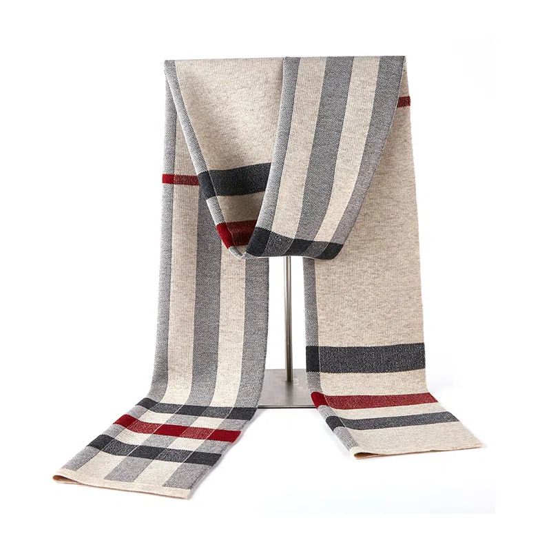 啄木鸟 锁温保暖脖护颈加厚高档礼盒 绒线围巾 男款