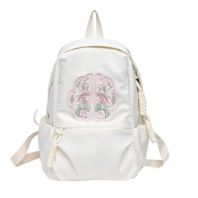 巴朗熊 国风新中式刺绣设计 尼龙 双肩包 男女同款情侣款 多色