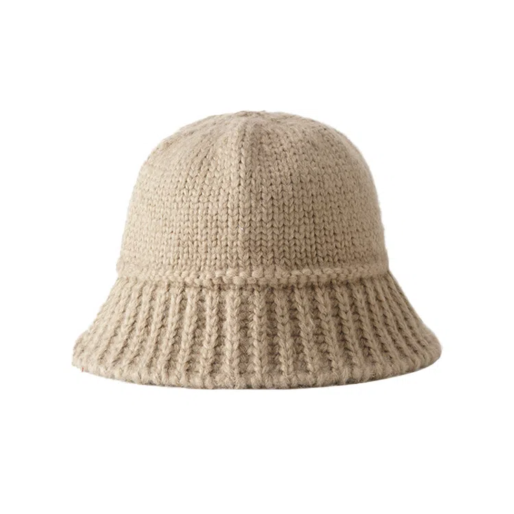 梦特娇 保暖显脸小甜美可爱纯色 腈纶 绒线帽 女款