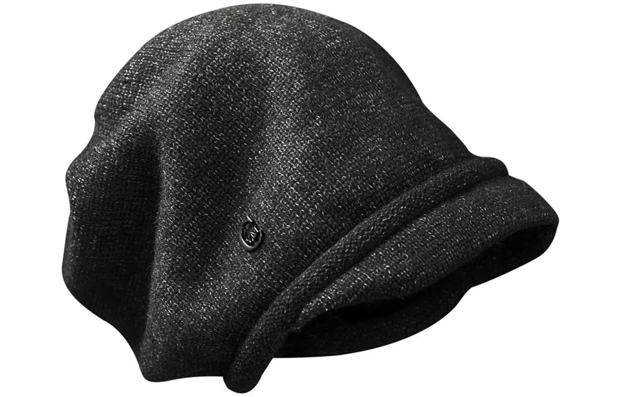 优幽兰 时尚百搭大头围显脸小堆堆帽秋冬季防风防寒保暖短檐针织帽休闲简约纯色护耳包头帽潮 聚酯纤维 绒线帽 男女同款情侣款