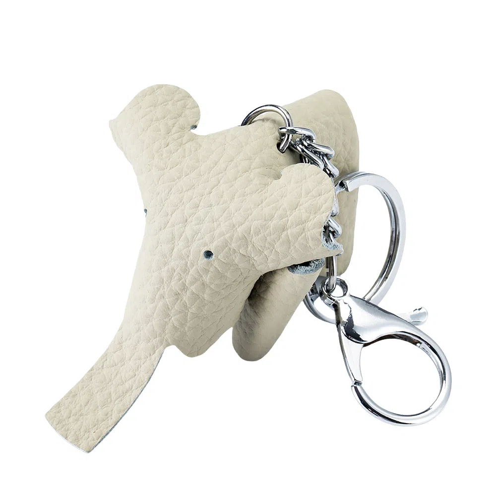 彤彤兔 真皮可爱小象 头层牛皮 钥匙扣 男女同款情侣款