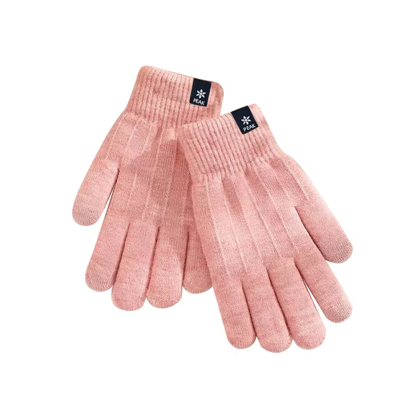 匹克 保暖触屏加厚加绒针织防寒户外骑行滑雪游玩 腈纶 绒线手套 男女同款情侣款