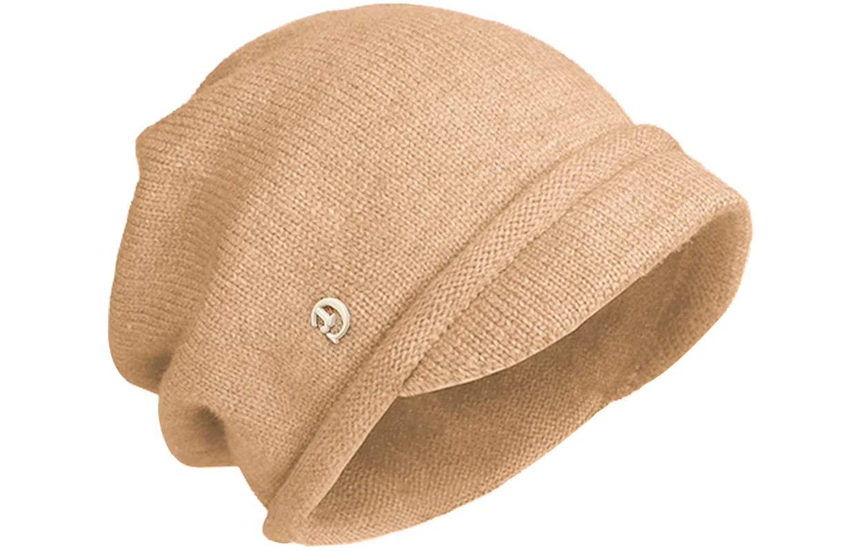 优幽兰 时尚百搭大头围显脸小堆堆帽秋冬季防风防寒保暖短檐针织帽休闲简约纯色护耳包头帽潮 聚酯纤维 绒线帽 男女同款情侣款