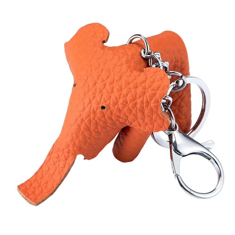 彤彤兔 真皮可爱小象 头层牛皮 钥匙扣 男女同款情侣款