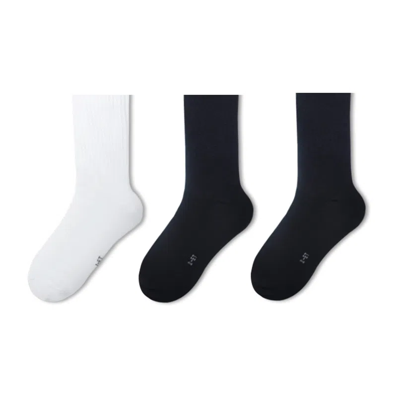 金莱克 抗菌吸湿排汗休闲柔软舒适中筒袜 男女同款 组合装