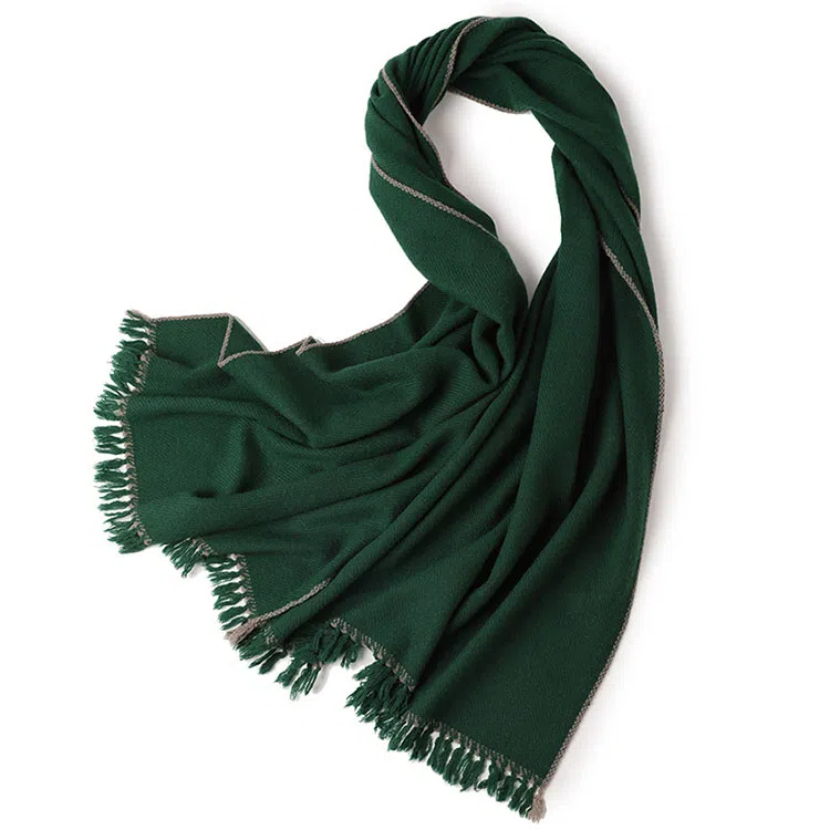 山一丸 打结款保暖防寒亲肤 羊羔毛 绒线围巾 男女同款情侣款