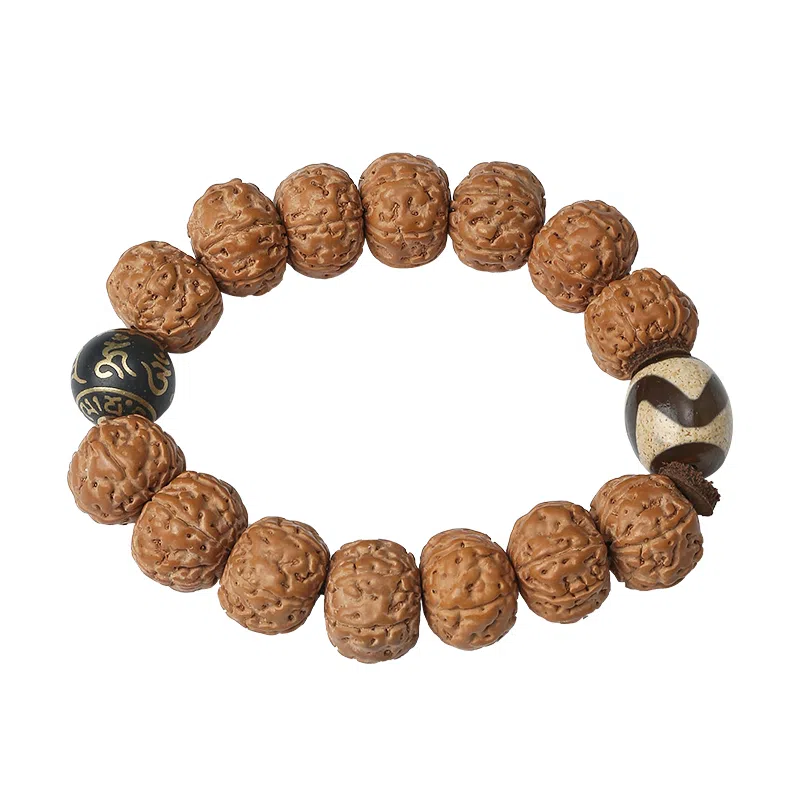 布达拉宫 虎牙天珠 新中式复古民族风 金刚菩提 手串 男女同款情侣款