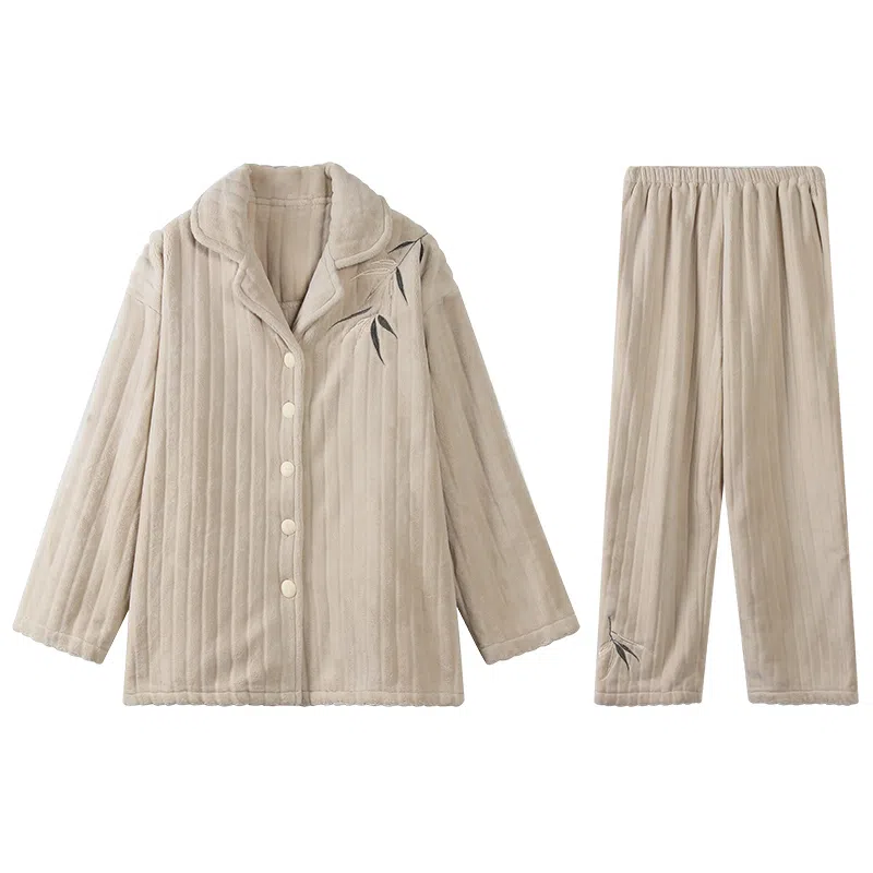 兰缪 简约休闲可外穿家居服睡衣套装 女款 图片色