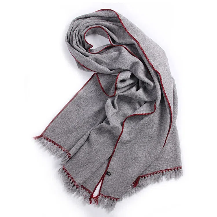 山一丸 打结款保暖防寒亲肤 羊羔毛 绒线围巾 男女同款情侣款