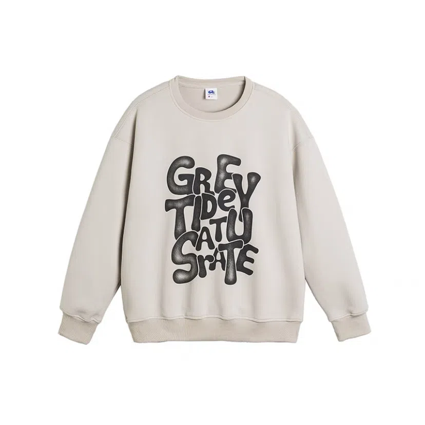 莫代尔 圆领亲肤潮流时尚印花休闲舒适长袖打底衣 男女同款