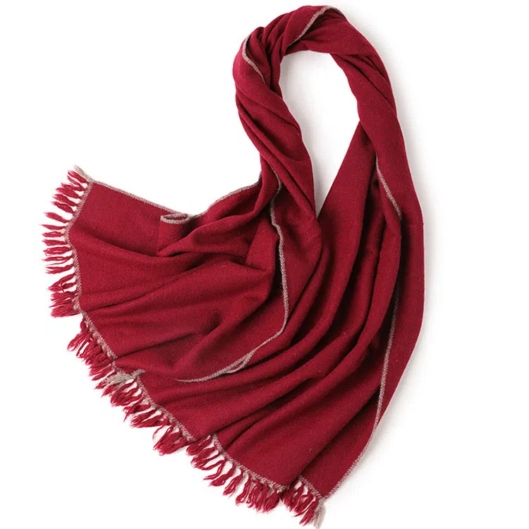 山一丸 打结款保暖防寒亲肤 羊羔毛 绒线围巾 男女同款情侣款