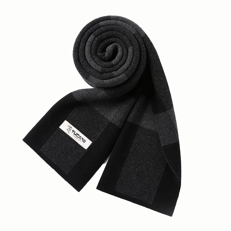 啄木鸟 加厚保暖防寒护颈 礼盒装 绒线围巾 男款