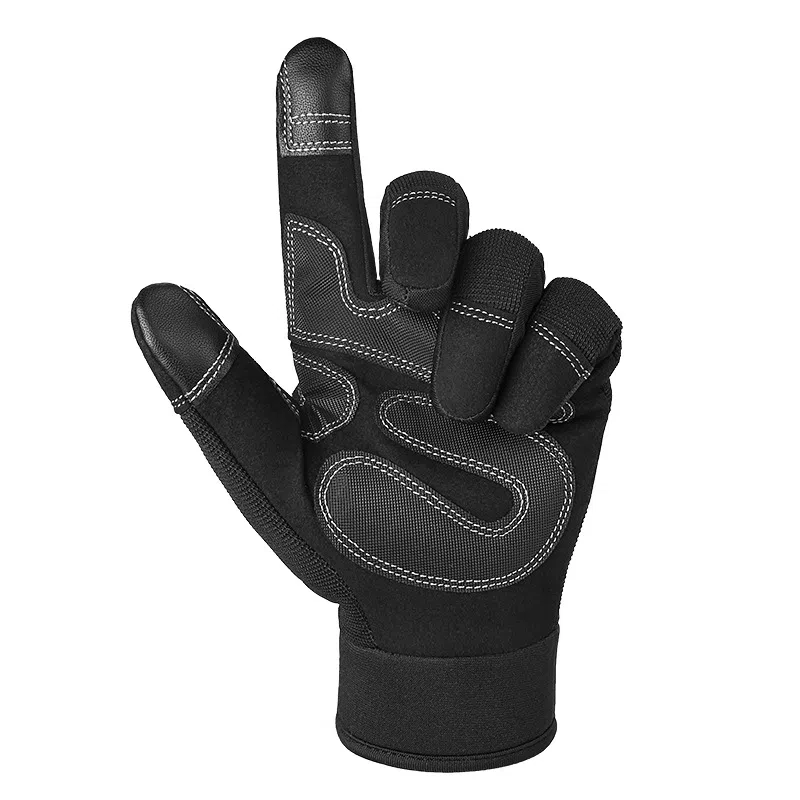 山一丸 花园 触屏种植园林 建筑维修搬运耐磨工作 超纤 手套 男女同款情侣款