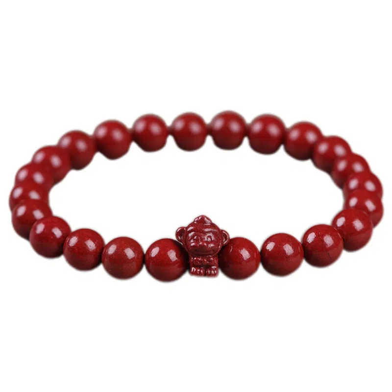 陌阡雪 国潮本命年好运转运珠十二生肖 轻奢高级感#好运 朱砂 手串 男女同款情侣款