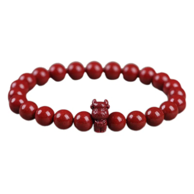 陌阡雪 国潮本命年好运转运珠十二生肖 轻奢高级感#好运 朱砂 手串 男女同款情侣款